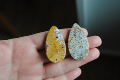 35x20mm drop Ocean Jasper cabochons