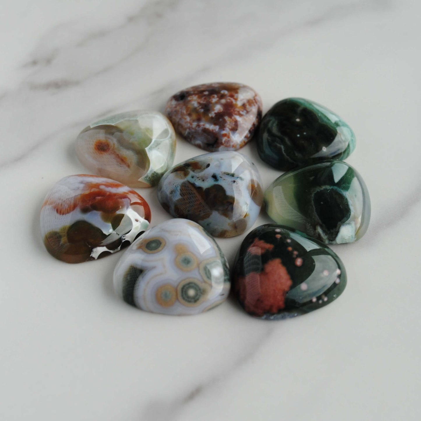 20mm trillion Ocean Jasper cabochons