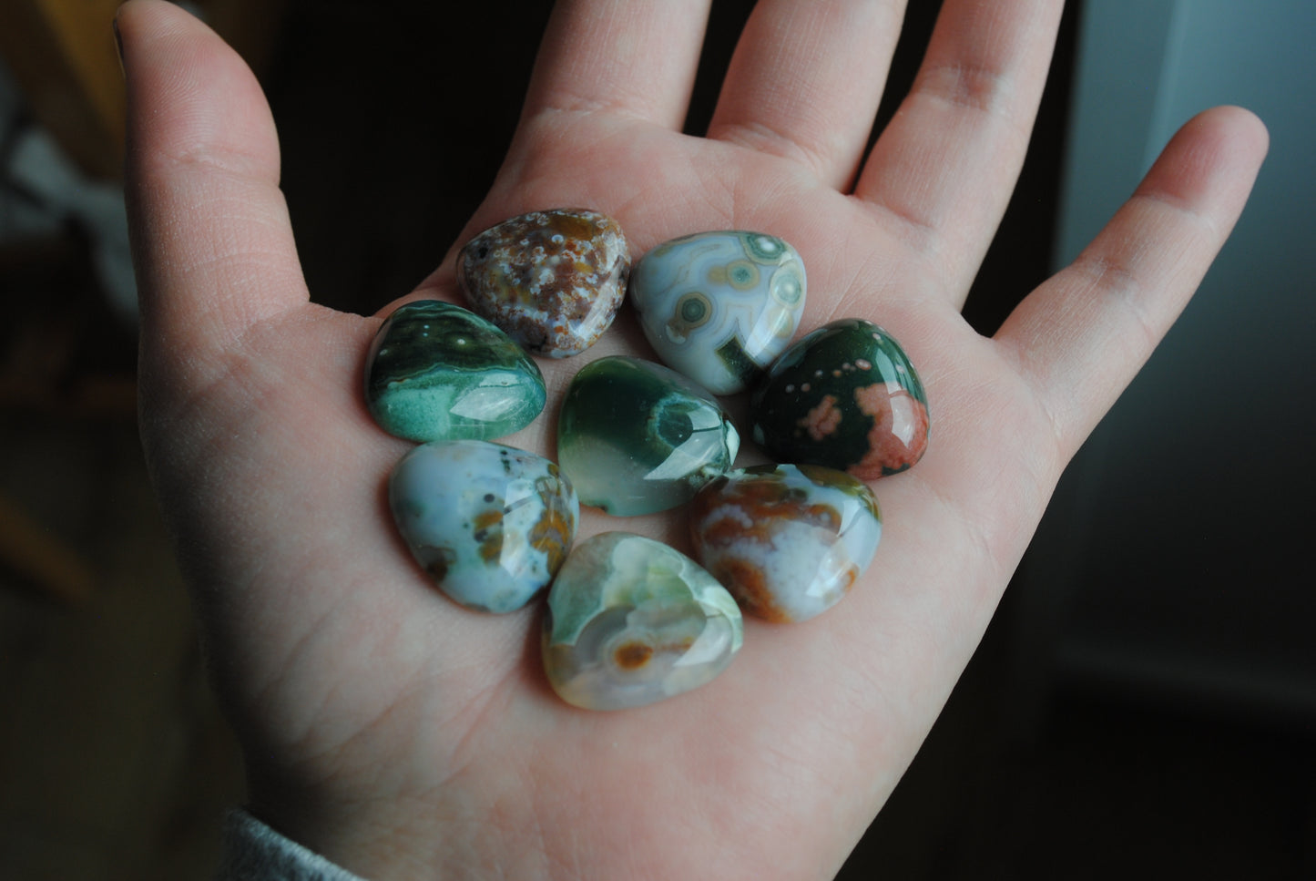 20mm trillion Ocean Jasper cabochons