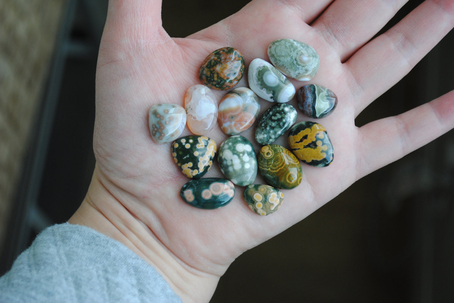 Ocean Jasper freeform cabochons (Lot F2)