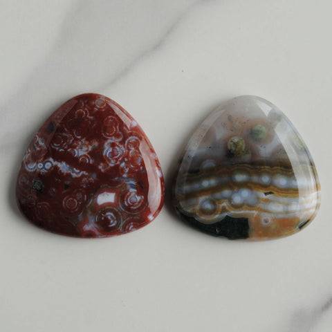 30mm trillion Ocean Jasper cabochons