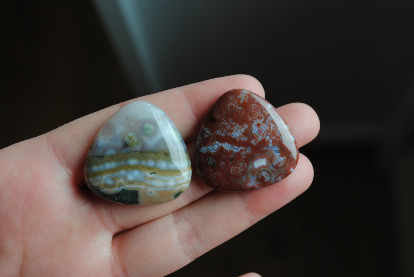 30mm trillion Ocean Jasper cabochons
