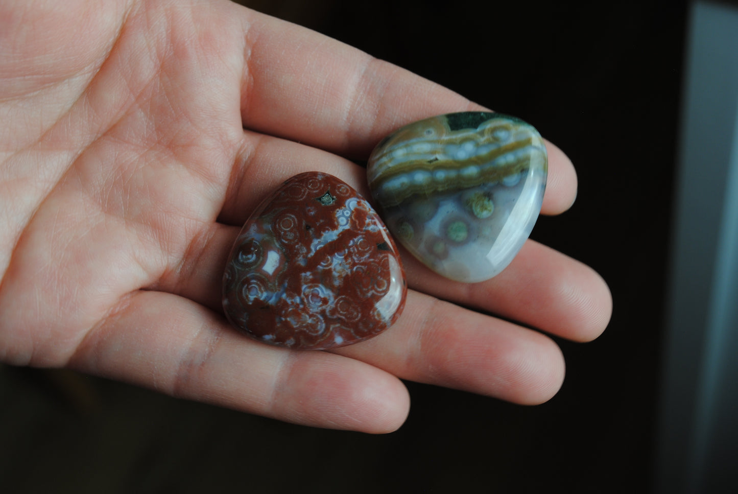 30mm trillion Ocean Jasper cabochons