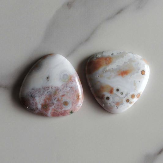 30mm trillion Ocean Jasper cabochons