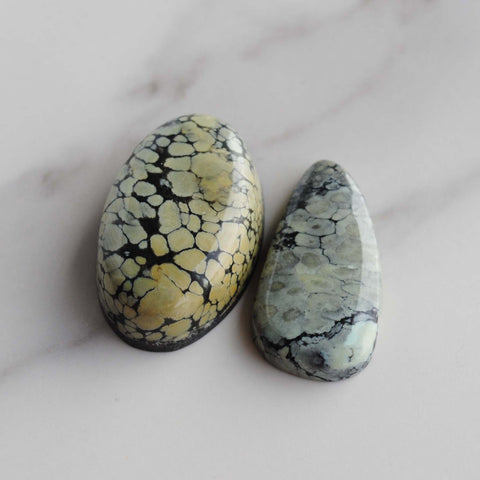 Tree Frog Variscite cabochons