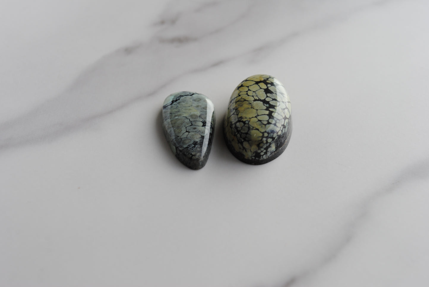 Tree Frog Variscite cabochons