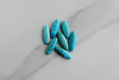 Kingman turquoise oval cabochons
