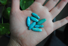 Kingman turquoise oval cabochons