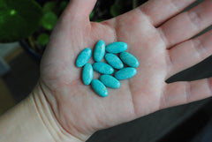 Kingman turquoise oval 8x16mm cabochons