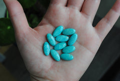 Kingman turquoise oval 8x16mm cabochons