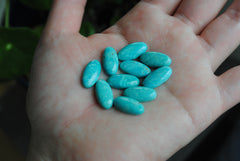 Kingman turquoise oval 8x16mm cabochons