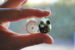 25x18mm drop Ocean Jasper cabochons (Lot F)