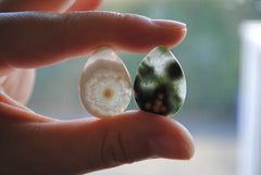 25x18mm drop Ocean Jasper cabochons (Lot F)