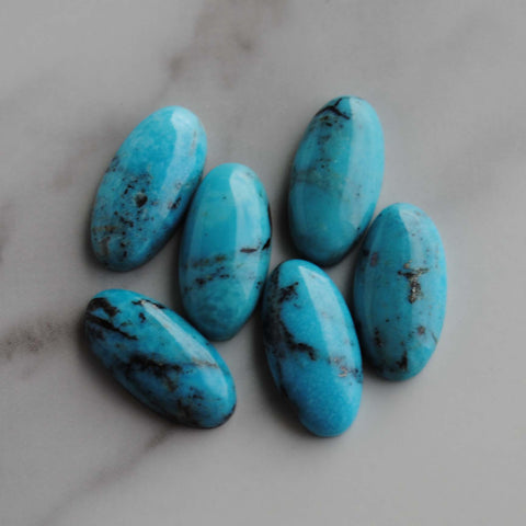 Kingman turquoise oval 8x16mm cabochons (Copy)