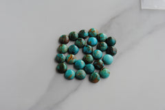 Kingman turquoise cabochons 8mm rounds