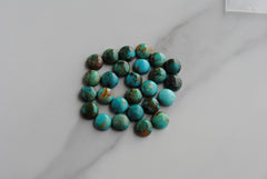 Kingman turquoise cabochons 8mm rounds