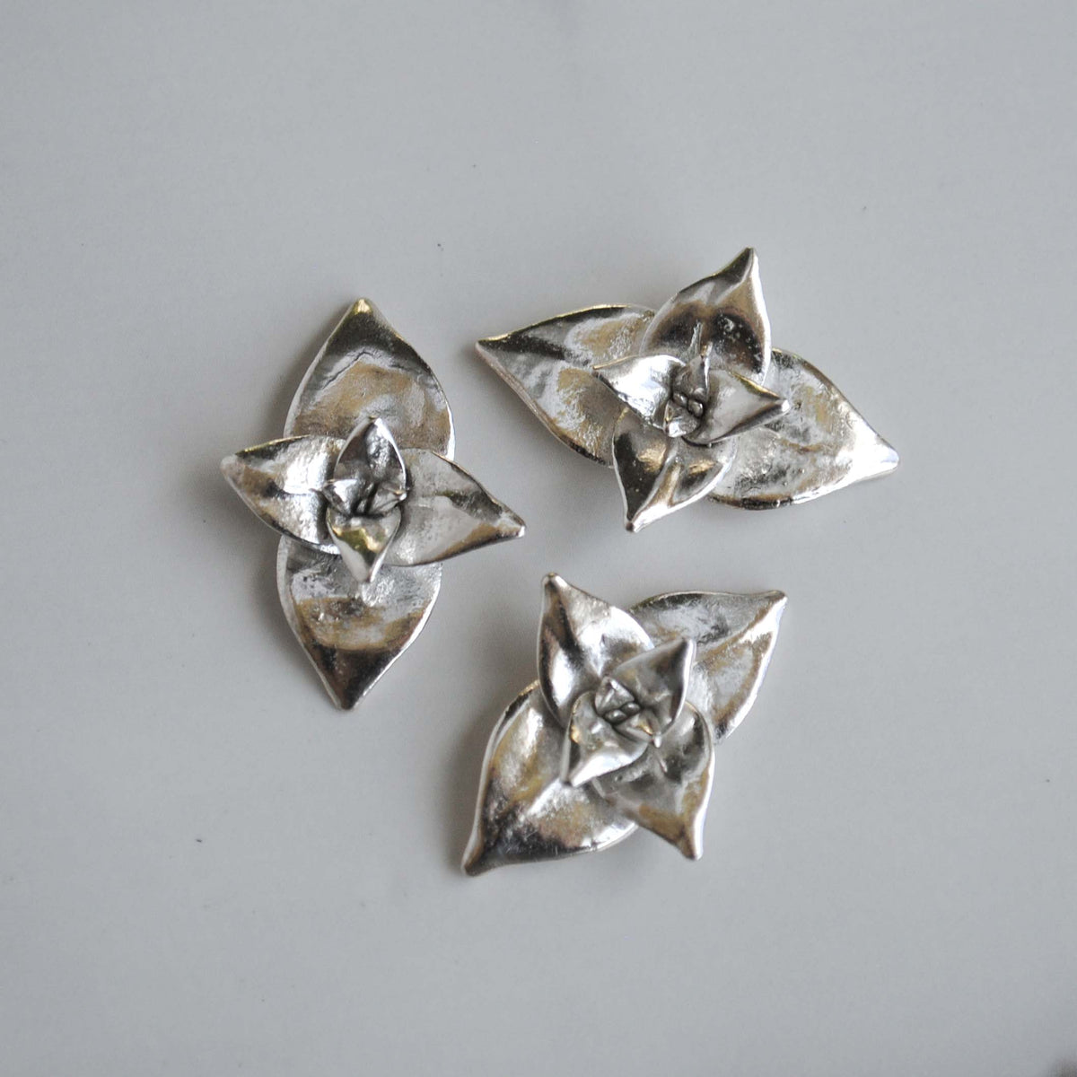 Sterling silver succulent castings