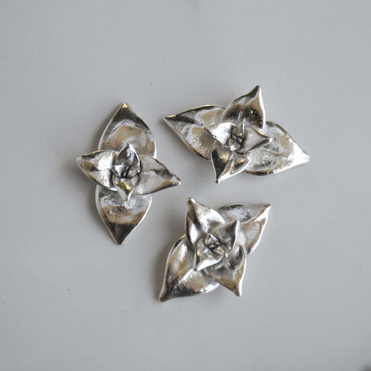 Sterling silver succulent castings