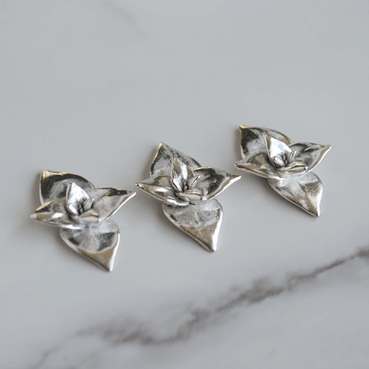 Sterling silver succulent castings