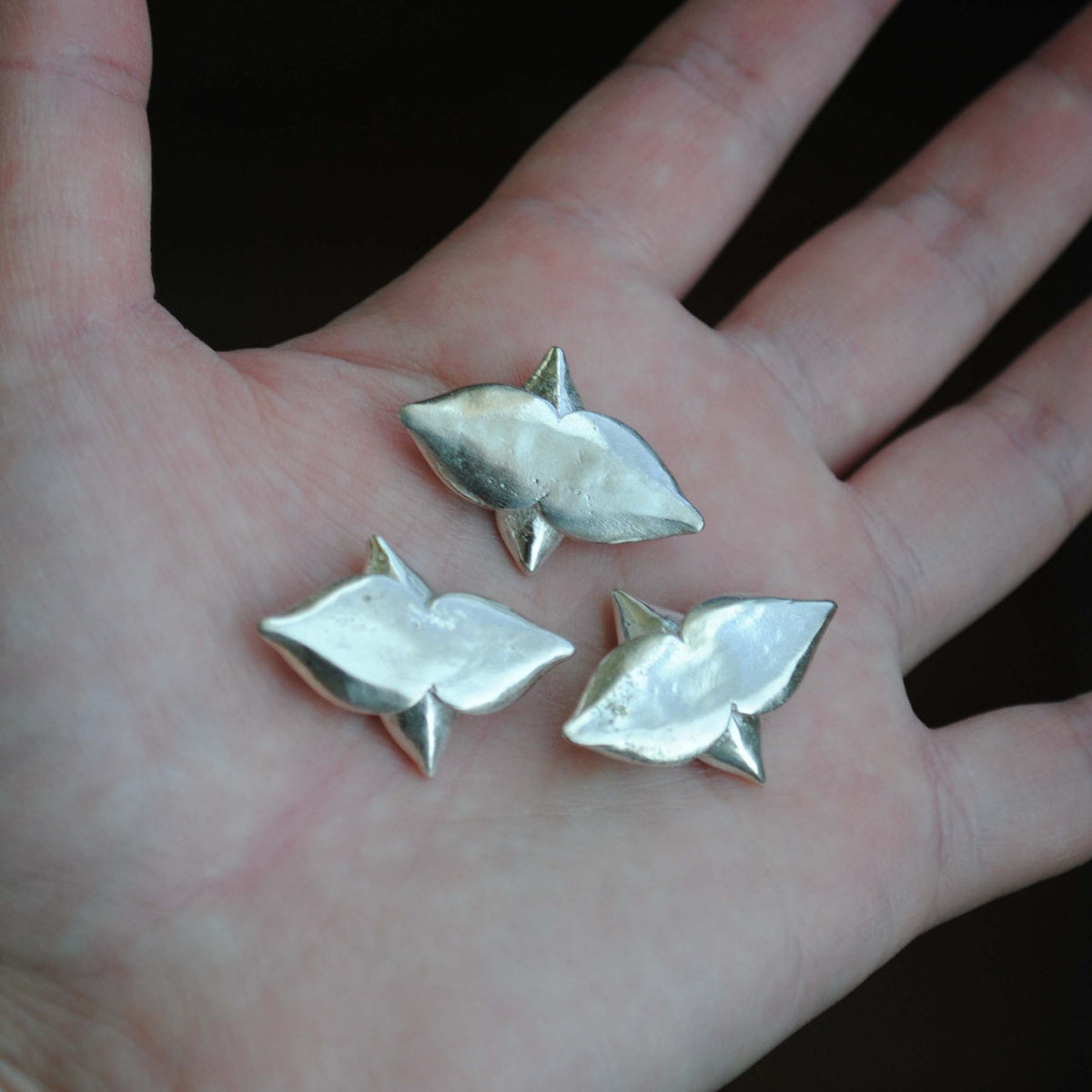 Sterling silver succulent castings