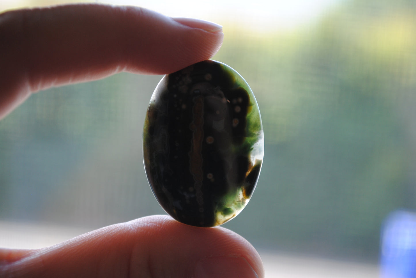 Ocean Jasper 35x25mm oval cabochons (Lot C)