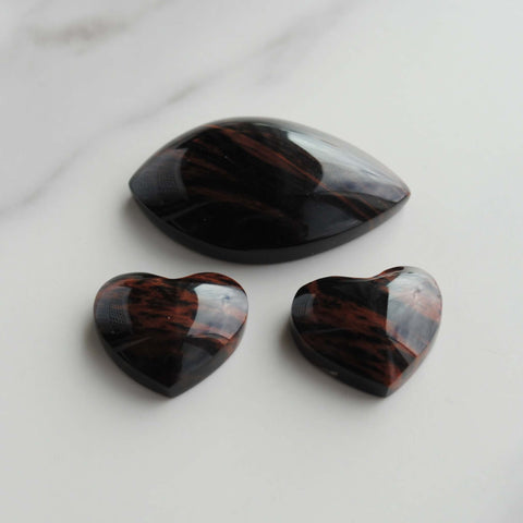 Tiger's eye cabochons