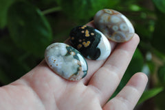 Ocean Jasper 35x25mm oval cabochons (Lot D)