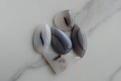Dendritic agate cabochons (Lot E)