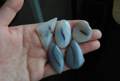 Dendritic agate cabochons (Lot E)