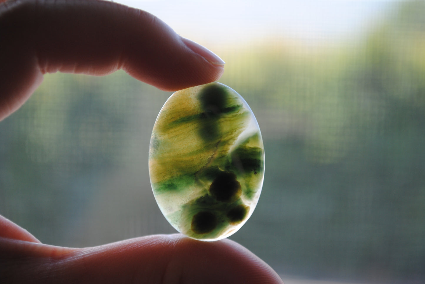 Ocean Jasper 35x25mm oval cabochons (Lot F)