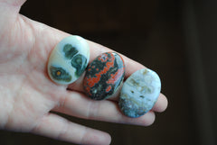 Ocean Jasper 35x25mm oval cabochons (Lot G)