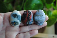 Ocean Jasper 35x25mm oval cabochons (Lot G)