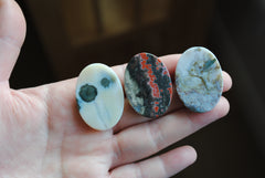 Ocean Jasper 35x25mm oval cabochons (Lot G)