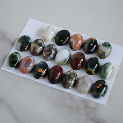 Ocean Jasper 10x14mm oval cabochons