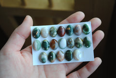 Ocean Jasper 10x14mm oval cabochons