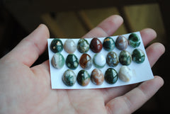 Ocean Jasper 10x14mm oval cabochons