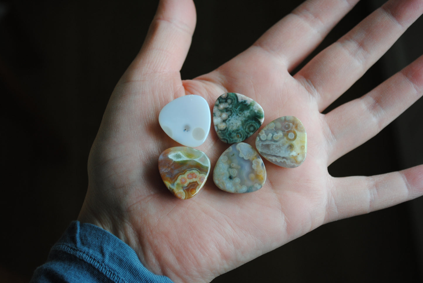 20mm trillion Ocean Jasper cabochons