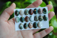 Ocean Jasper 10x14mm oval cabochons