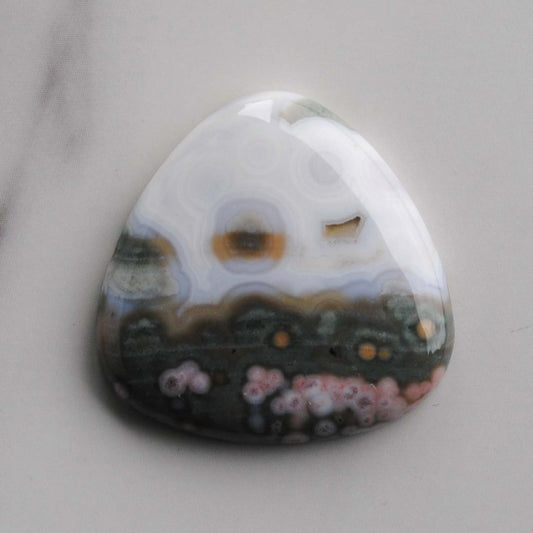 30mm trillion Ocean Jasper cabochon