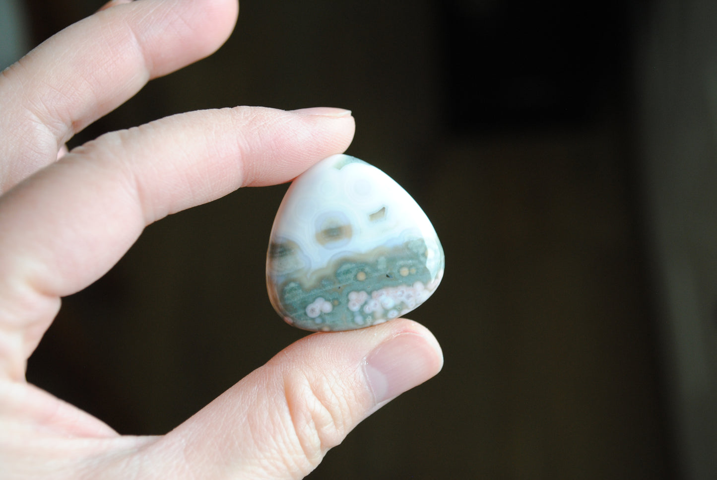 30mm trillion Ocean Jasper cabochon