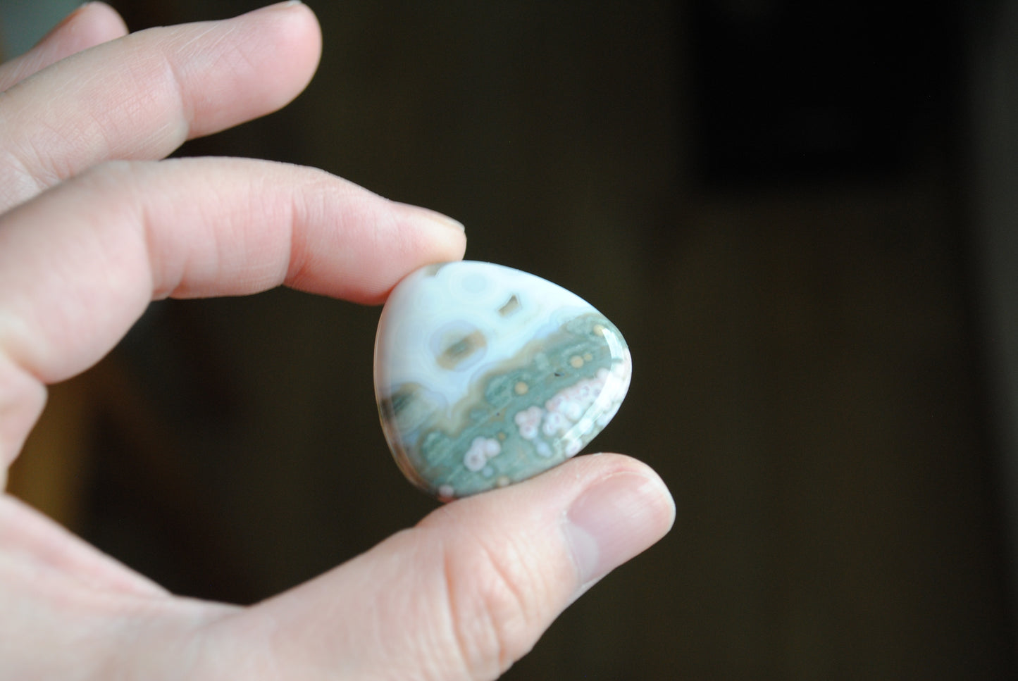 30mm trillion Ocean Jasper cabochon