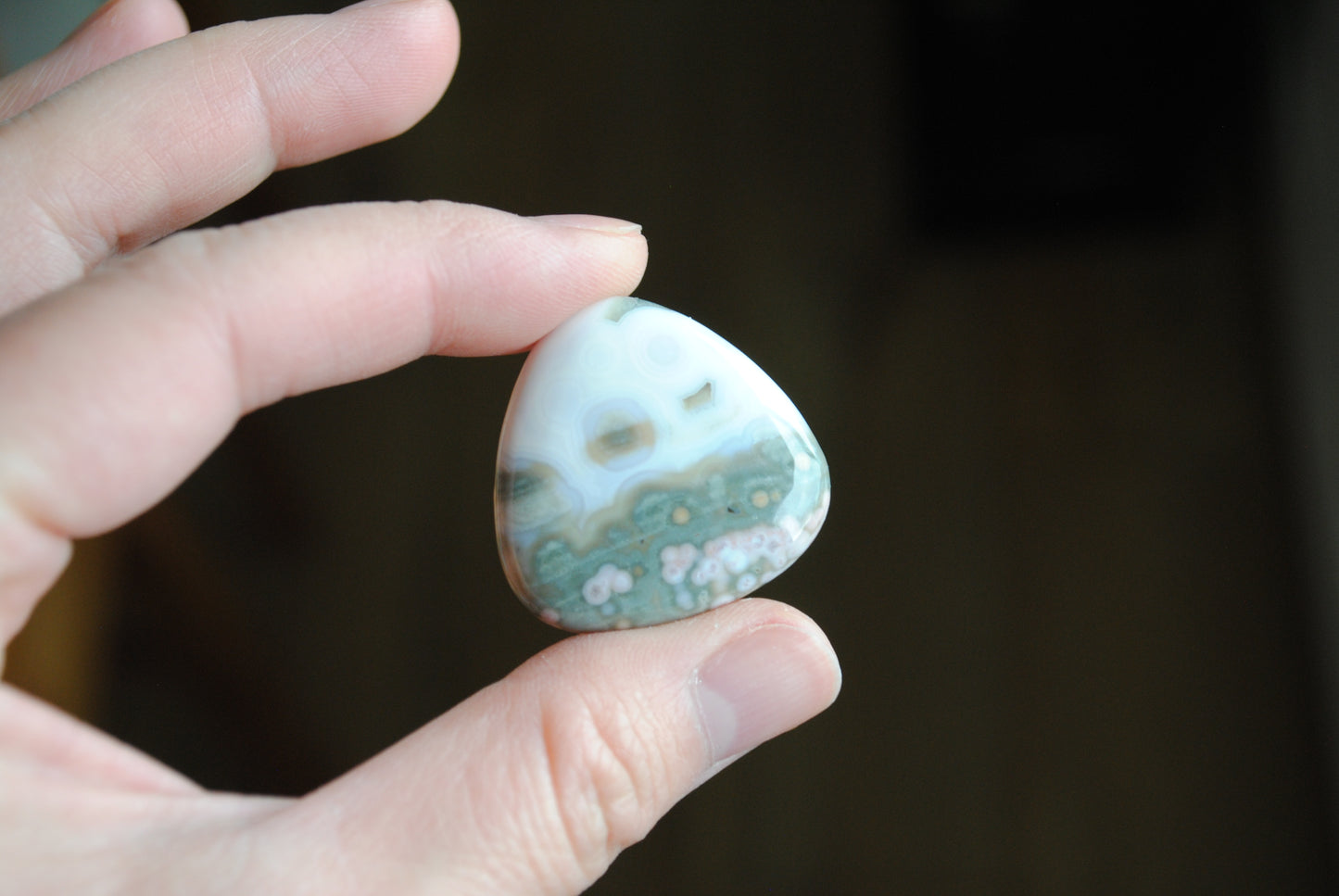 30mm trillion Ocean Jasper cabochon