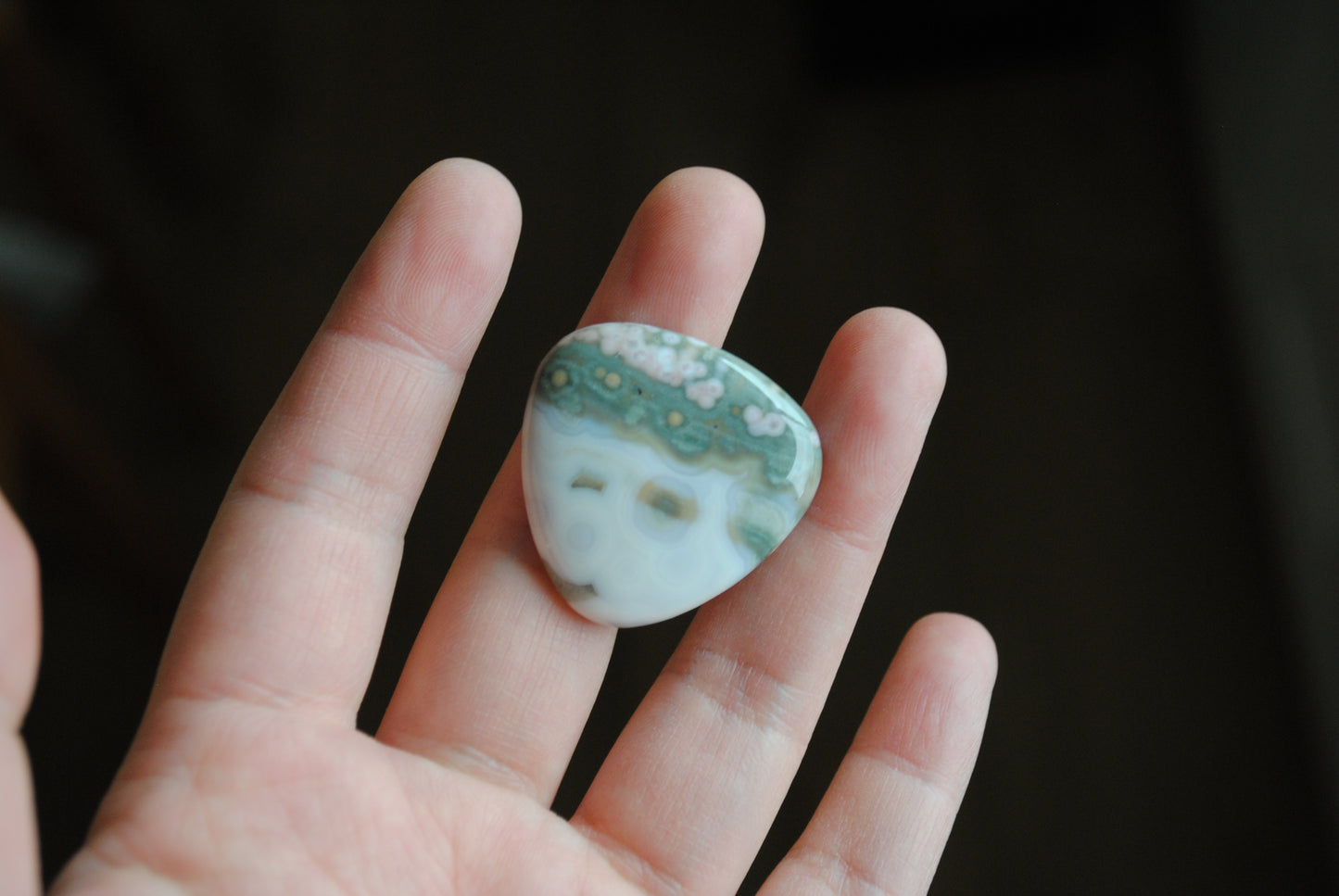 30mm trillion Ocean Jasper cabochon
