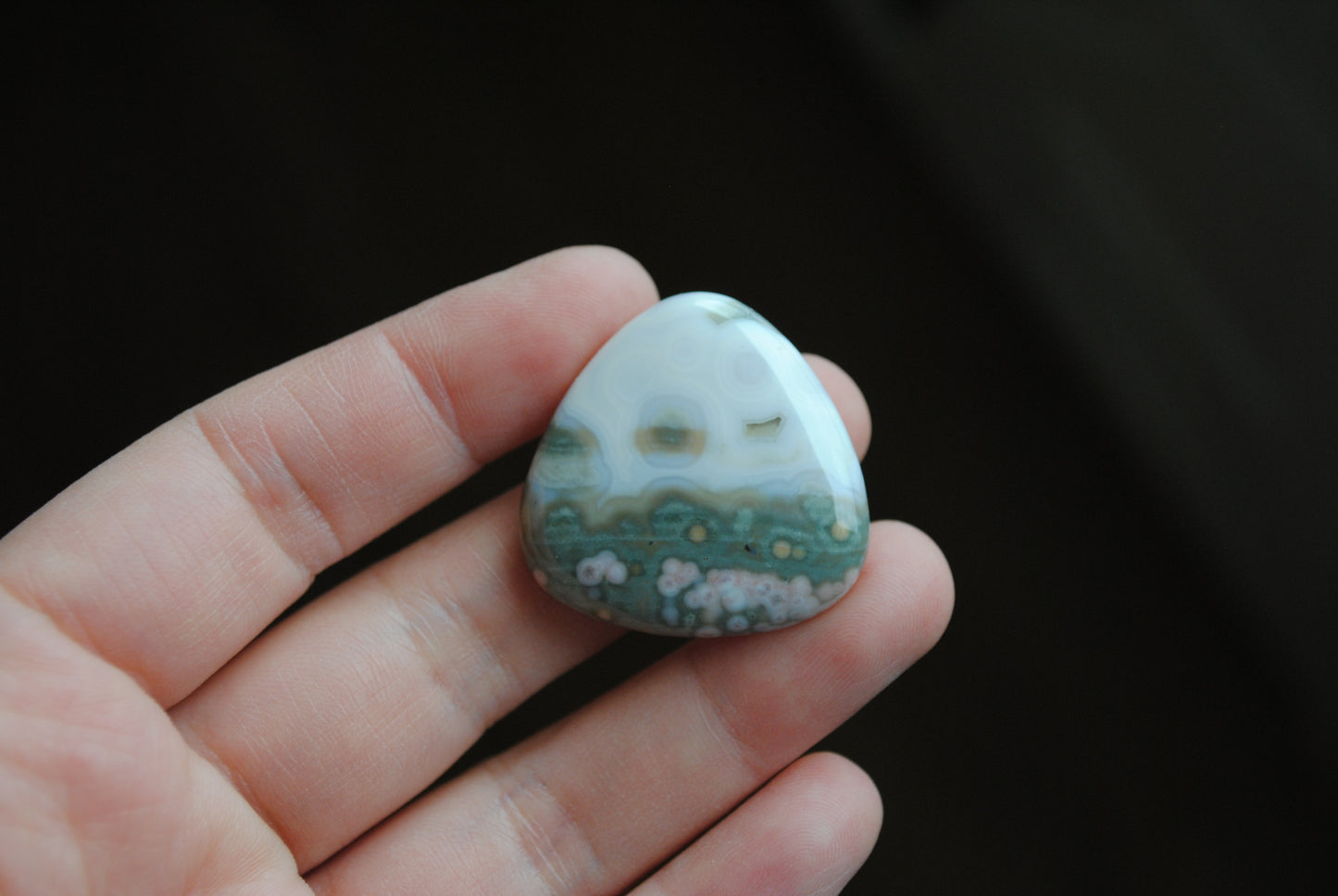 30mm trillion Ocean Jasper cabochon