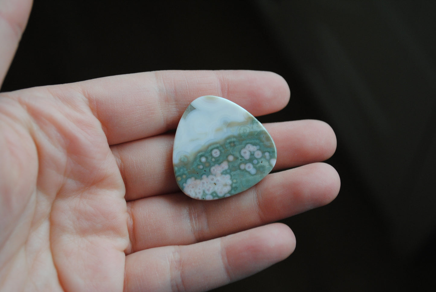 30mm trillion Ocean Jasper cabochon