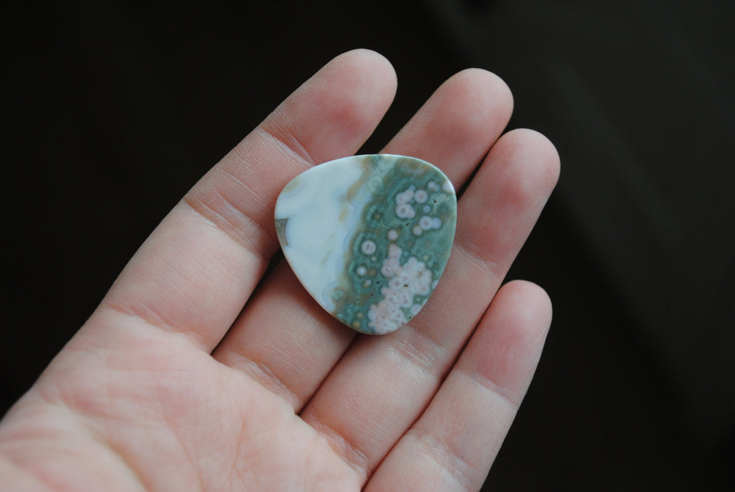 30mm trillion Ocean Jasper cabochon