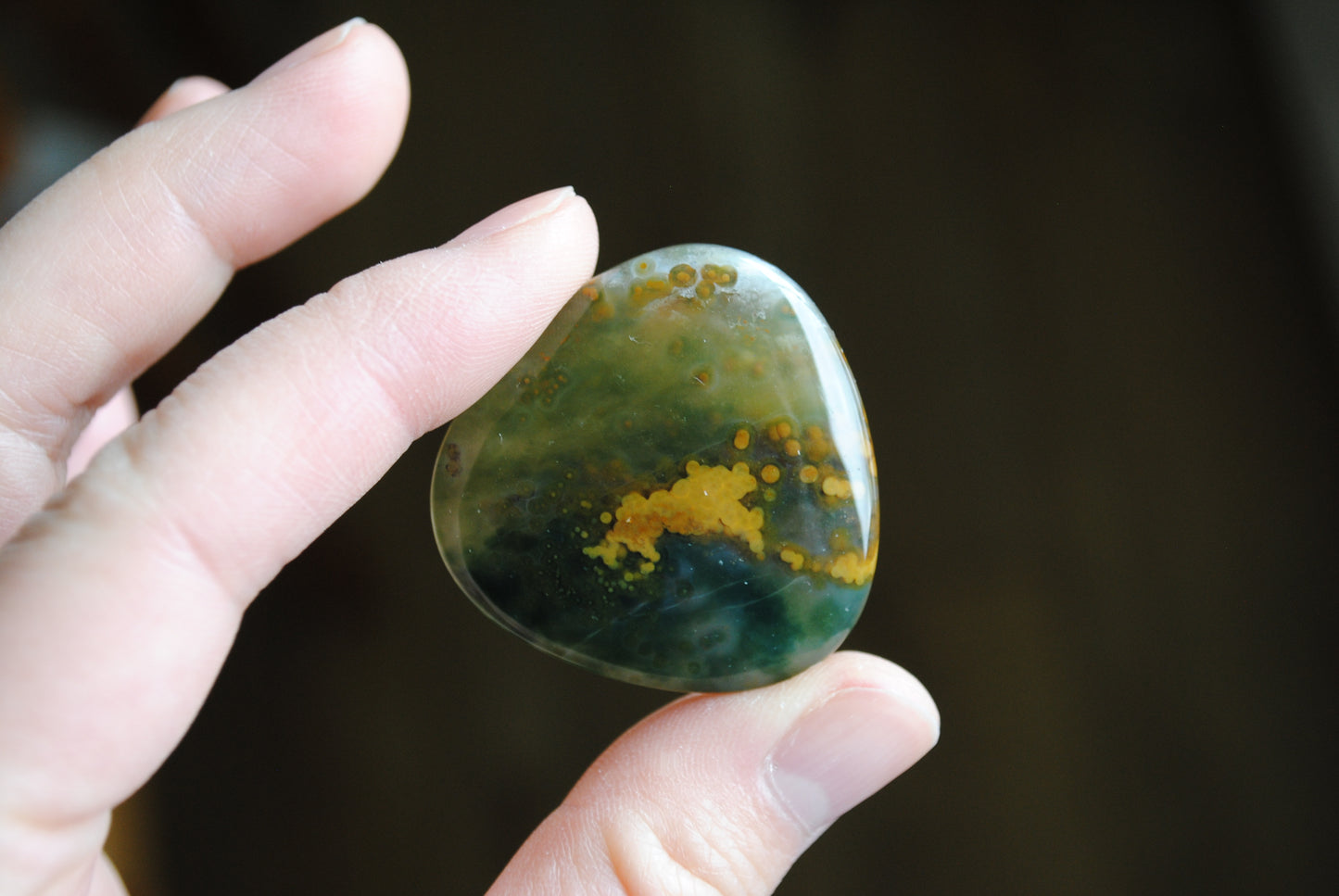 35mm trillion Ocean Jasper cabochon