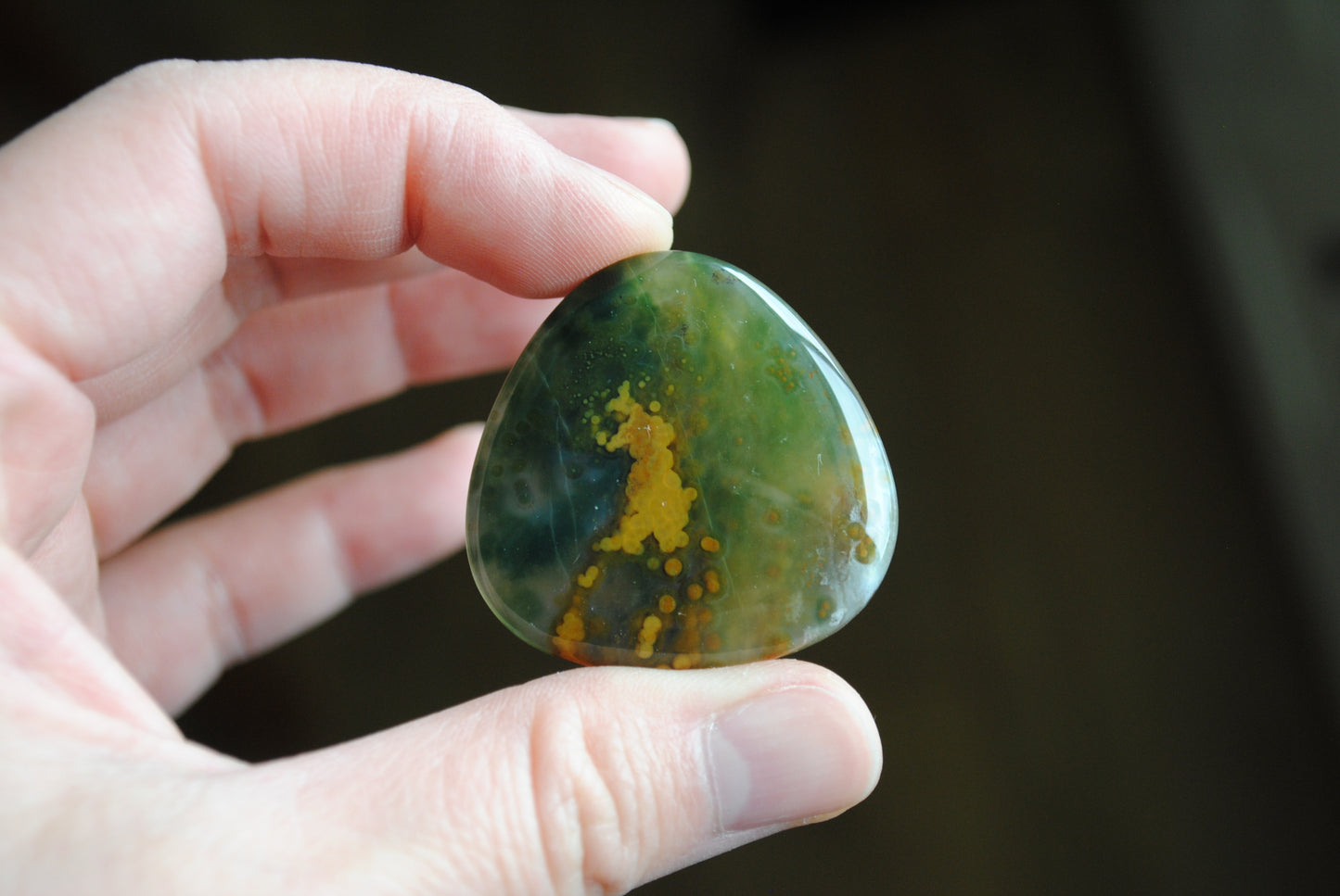 35mm trillion Ocean Jasper cabochon