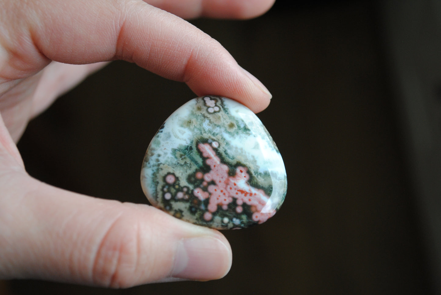 35mm trillion Ocean Jasper cabochon