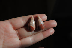 Cotton candy agate cabochons
